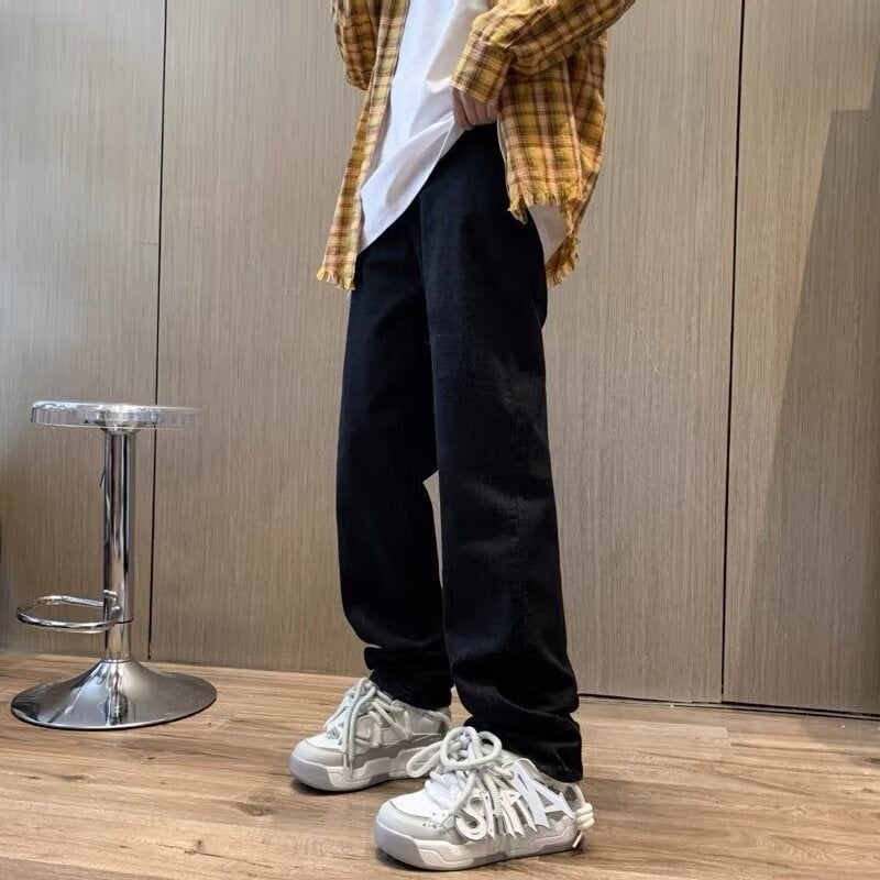 Unisex Classic Denim Jeans Loose Fit Daily Outdoor Wear - Image 1