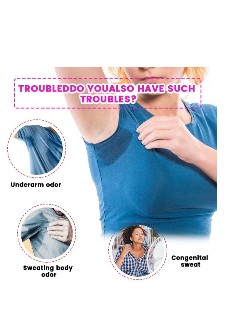ERAYCEE Underarm Sweat Pads Pack of 10 Sweat Protection for Armpit Feet, Odour Refreshing Plasters for Women Man Underarm Odour Pads for Travel, Sports, Daily - Image 2