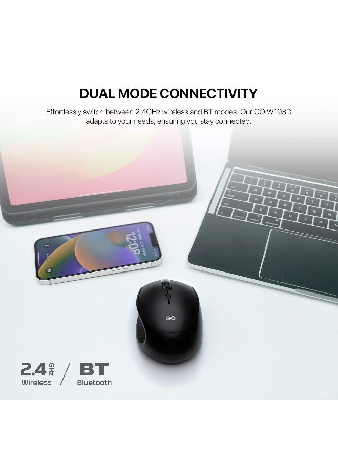 فانتيك W193D GO Dual Mode Wireless Mouse Black - Image 2