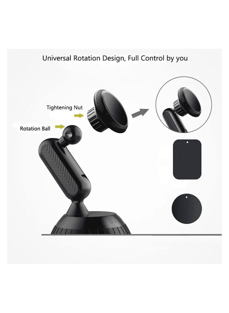 موب حامل موبايل مغناطيسي قابل للطي للسيارة MOB حامل هاتف للسيارة قابل للدوران 360 درجة قابل للتعديل - Image 3