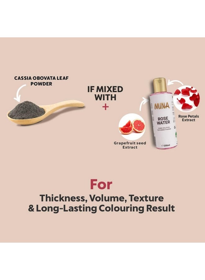 Mina Ibrow Henna Coloring Kit & Regular Pack Burgundy With Ibrow Stencilscombo Pack