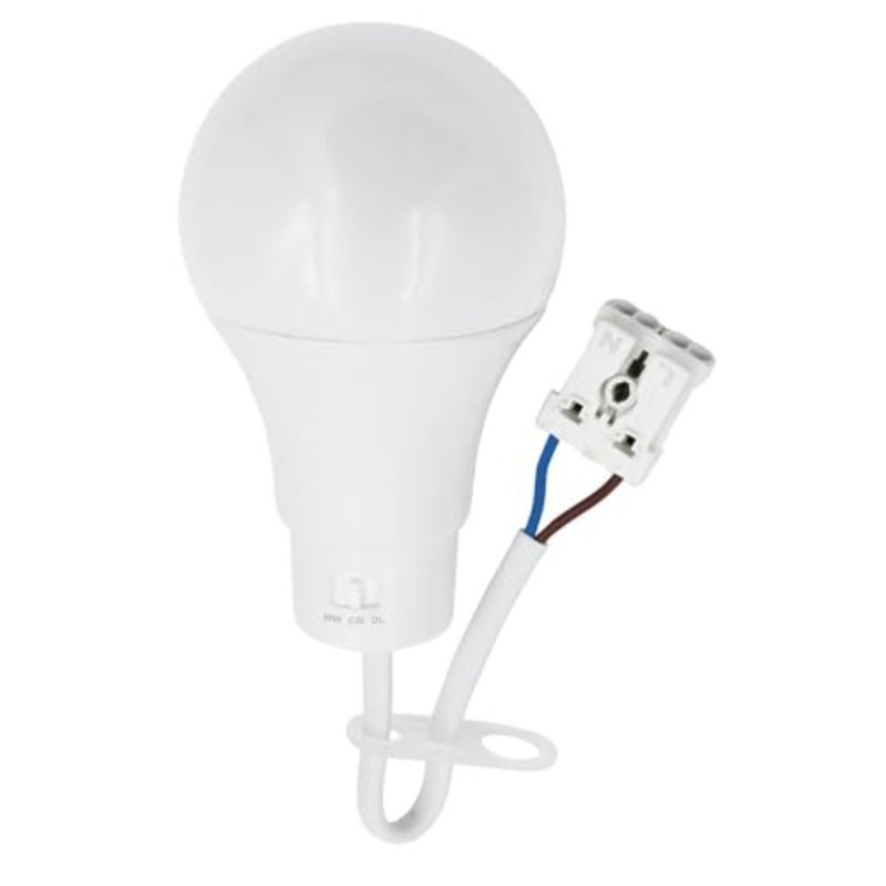10 x LED Construction Light Renovation Lamps, 10 W, CCT Adjustable Light Colour, Robust Construction Socket with Bulb and Plug-in Clamp, Work Light for Loft and Cellar - Image 2