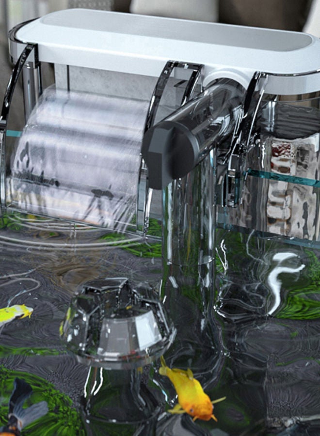 نيبمينينت Aquarium Hangi On Filter Black/Grey/White 12 x 7.5cm - Image 2