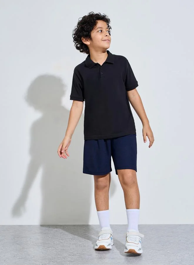 ستايلي Teens Cotton Sports Jersey Shorts with Side Pocket