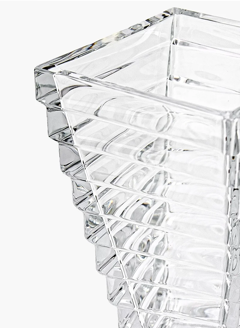 Villeroy & Boch Spiral Crystal Vase Footed 33.5cm