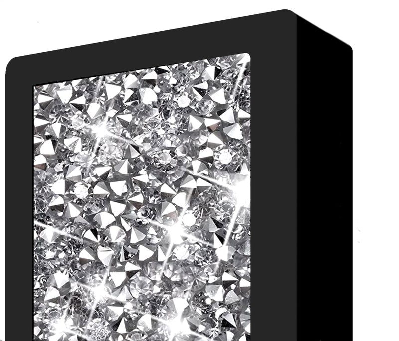 XIHACTY Letters Signs for Home D?cor  Crystal Crushed Diamond Accent Sign for Wall Decor  Black DIY Custom Capital Letters for a Decoration on Bar  Desk  Dresser  Party Birthday  Wedding.(F) - Image 3