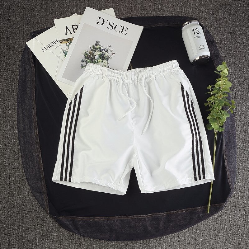 Generic 2024 Summer Youth Student Shorts Sports Pants Slim Beach Pants Korean Style 3-Point Pants Trendy Pants for Men Green - Image 2