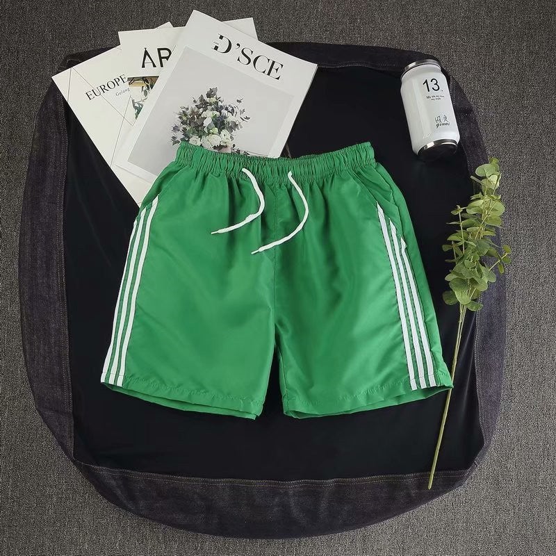 Generic 2024 Summer Youth Student Shorts Sports Pants Slim Beach Pants Korean Style 3-Point Pants Trendy Pants for Men Green - Image 1