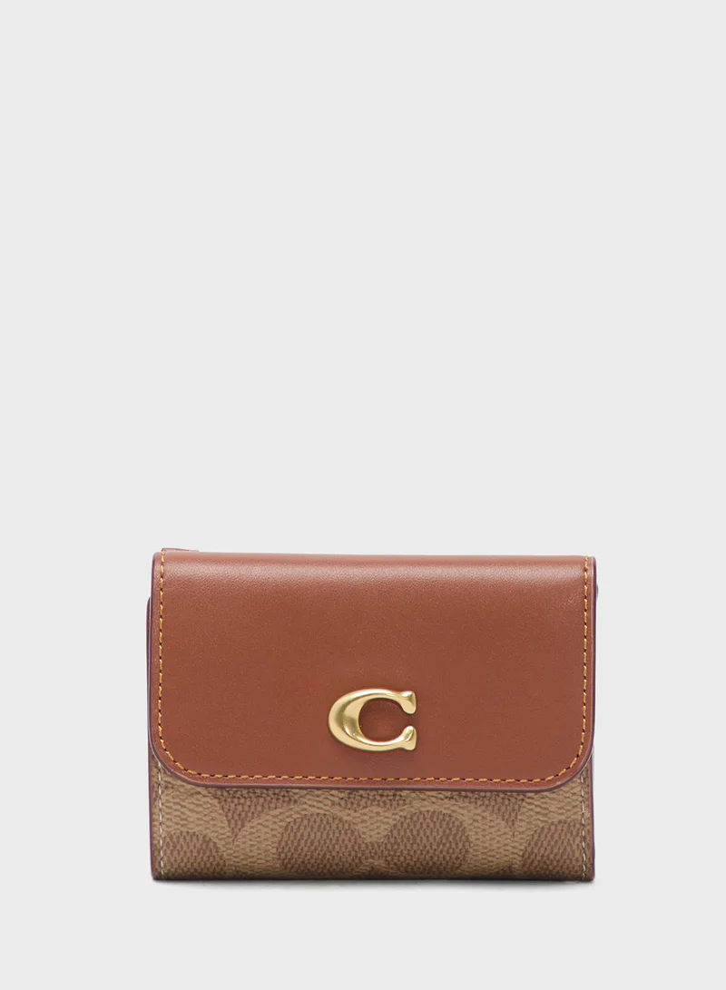 COACH Essential Card Holder Wallet in Signature Canvas