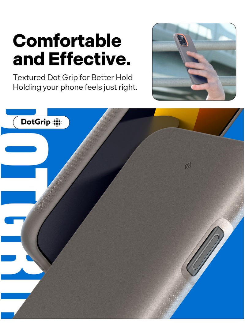 Caseology Nano Pop Mag iPhone 16 PRO MagSafe Case Cover Mil Grade - Papaya Gray - Image 4