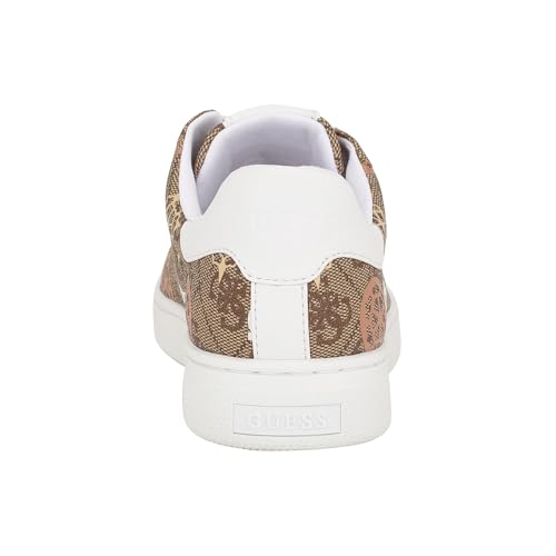 Guess Women's RENZY Sneaker, Medium Natural/Beige Logo 101, 9.5 - Image 3