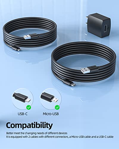 Superer 2 Cable AC Charger Fit for Samsung Earbuds Galaxy Buds,Jabra,Tozo,Cowin,Comiso,Aomais,Treblab,Bugani,Insmy,Elehot,Musibaby,Miatone,Oraolo,Kurdene Bluetooth Earbuds Speakers Headphones Adapter - Image 4