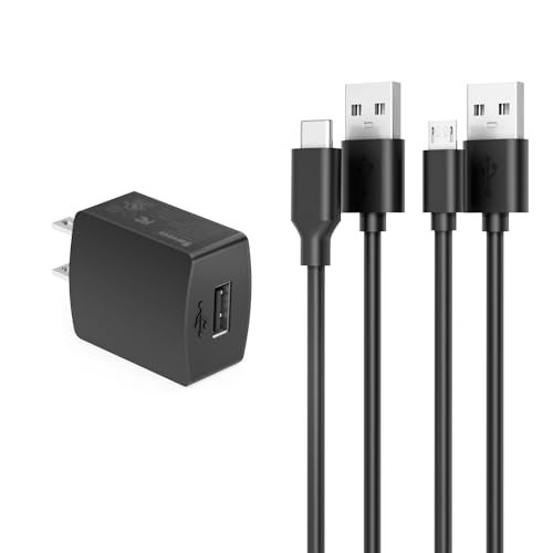 Superer 2 Cable AC Charger Fit for Samsung Earbuds Galaxy Buds,Jabra,Tozo,Cowin,Comiso,Aomais,Treblab,Bugani,Insmy,Elehot,Musibaby,Miatone,Oraolo,Kurdene Bluetooth Earbuds Speakers Headphones Adapter - Image 1