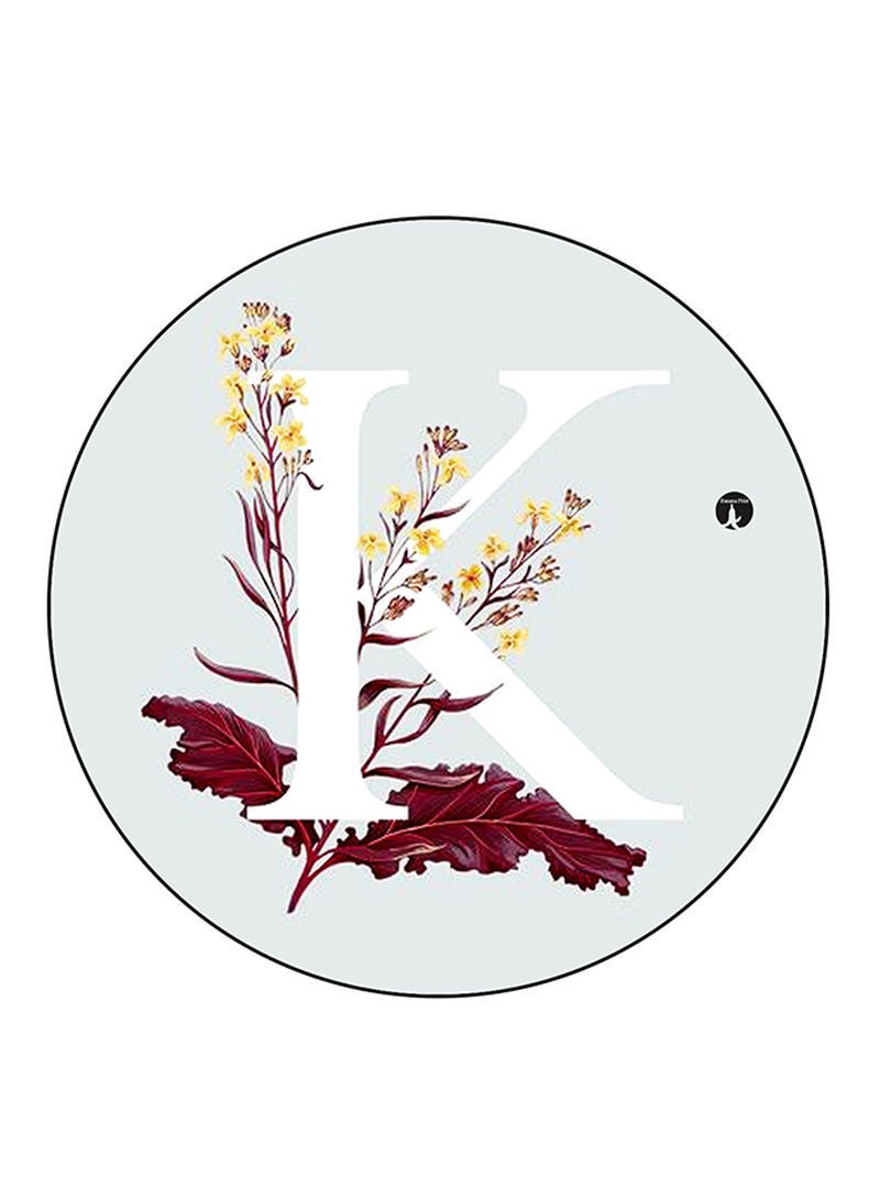 RKN The Letter K Printed Fridge Magnet Round  Multicolour - Image 2