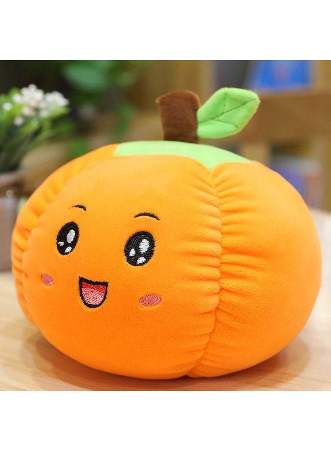 Funny Pumpkin Pillow Creative Hair Pad Festival Scene Props Doll Gift-Color:Green Leaf Q-elastic Pumpkin-Height:50cm - Image 1