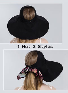 SYOSI Sun Hats for Women Lovely Summer Ladies Sun Hat Floppy Cotton Wide Brim Hat Double-Sided Foldable Hats Uv Protection Travel Hat Hiking Hat Fishing Hat  - Image 3