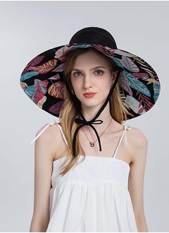 SYOSI Sun Hats for Women Lovely Summer Ladies Sun Hat Floppy Cotton Wide Brim Hat Double-Sided Foldable Hats Uv Protection Travel Hat Hiking Hat Fishing Hat  - Image 2