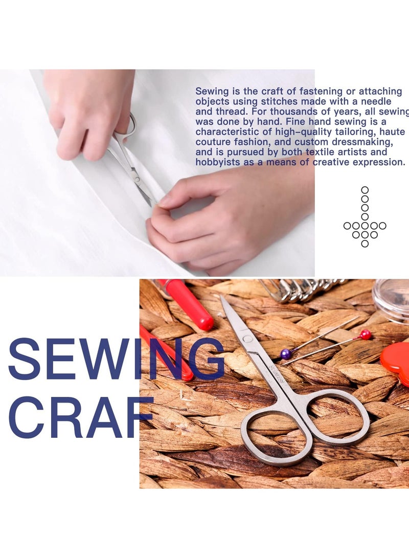 Portable Sewing Kit, Household Sewing Tools 86 Piece Sewing Box Set, Including Magnifying Glass - Image 5