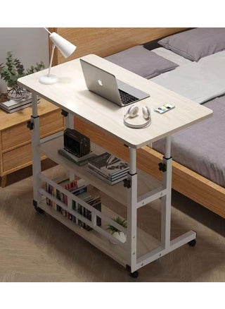 Adjustable Home Office Desk Portable Study Computer Rolling Desk for Small Spaces Movable Sofa Side Bed Table on Wheels Student Small Standing Laptop Desk with Storage - pzsku/ZD423E9F02C4F61C66D6FZ/45/_/1710487848/09d41caa-5444-41f3-8d0d-21ce5d74e15b