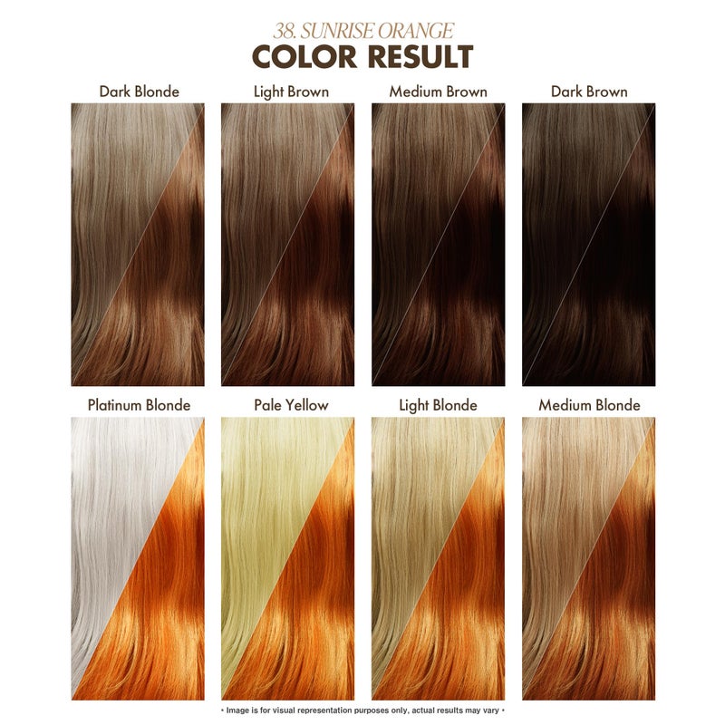 Adore Semi Permanent Hair Color (038 Sunrise Orange) | Vegan & Cruelty-Free Orange Hair Dye | No Ammonia, No Peroxide, No Alcohol | 4 Fl Oz Each (Pack of 2) - Image 3