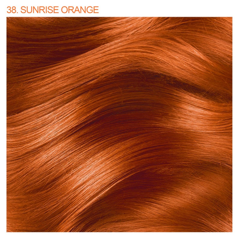 Adore Semi Permanent Hair Color (038 Sunrise Orange) | Vegan & Cruelty-Free Orange Hair Dye | No Ammonia, No Peroxide, No Alcohol | 4 Fl Oz Each (Pack of 2) - Image 2