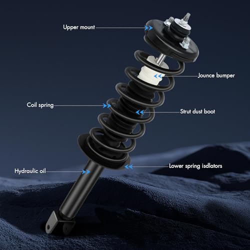 ASAPE Complete Struts Rear A Pair Fit for 2008 2009 2010 2011 2012 for Honda Accord FWD Quick-Strut Complete Strut Assembly Coil Spring Replace OE 172563 - Image 3