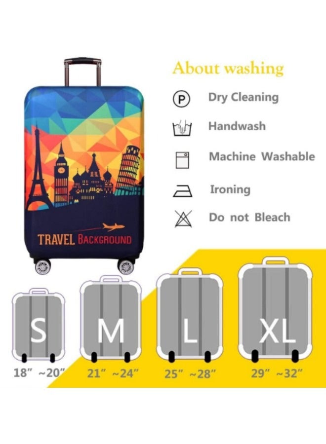 GGEROU غطاء أمتعة إيطاليا سكاي لاين متعدد الألوان - Image 5