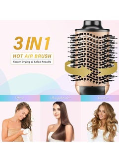 LOVNOV Hair Blow Dryer 3 in 1 Hot Air Brush and Volumizer, One-Step Hot Air Brush for Drying  - Image 2