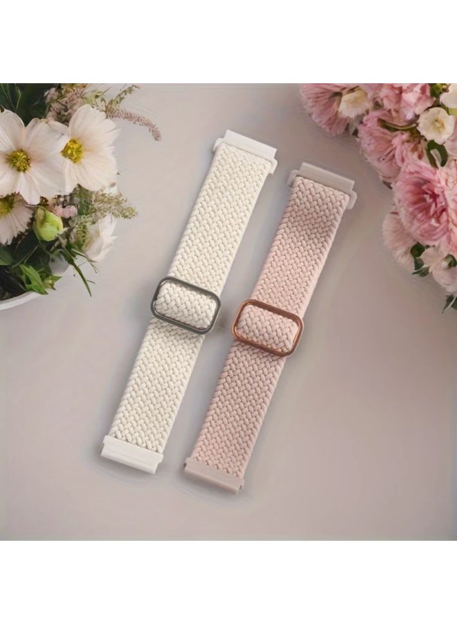Mix Color 5 18mm Nylon Braided Loop Watch Bands Sport Breathable Adjustable Straps - Image 1