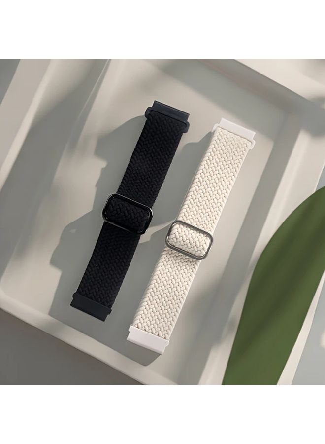 Mix Color 5 18mm Nylon Braided Loop Watch Bands Sport Breathable Adjustable Straps - Image 3