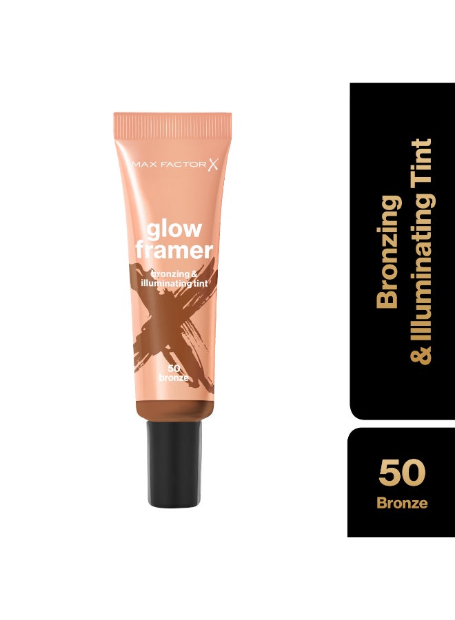 Max Factor تنت برونزي ومضيء من جلو فريمر - 50 - برونز، 30 مل - Image 2