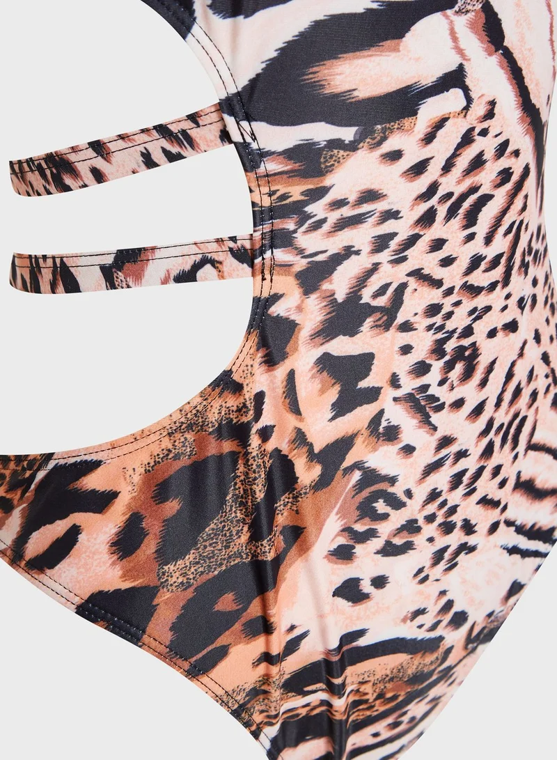 Missguided One Shoulder Swimsuit