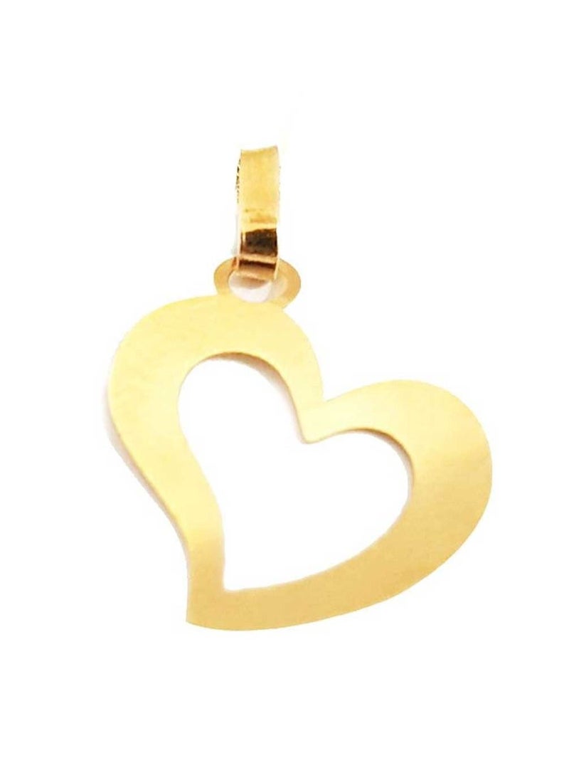 Hamsa.ae - 18K Pure Gold Heart Design Necklace For Women - Image 1