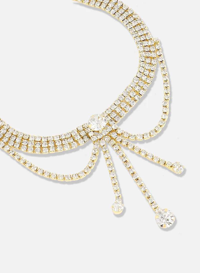 سوهي قلادة مصممة كاجوال مطلية بالذهب