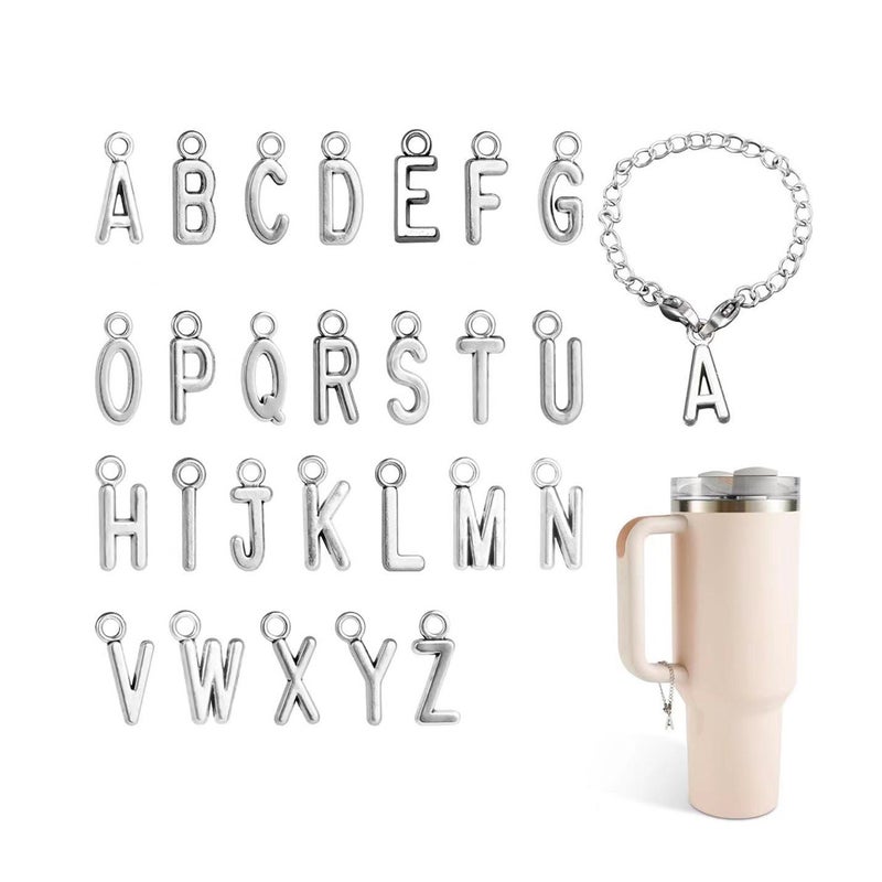 New Cup Pendant Accessories 26 English Letters Luggage Keychain Shoes Ornaments - Image 1