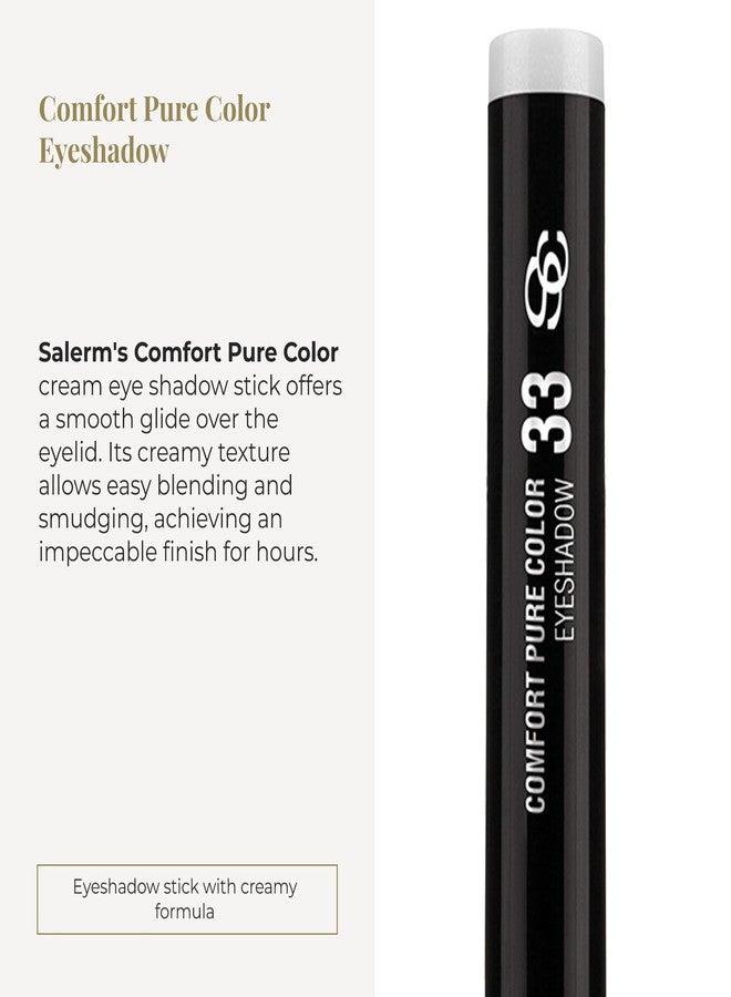 SALERM - Eyeshadow Stick - Comfort Pure Color Eyeshadow - 33 White - Creamy - Easy to Apply - Long-Lasting - Richly Pigmented - Image 2