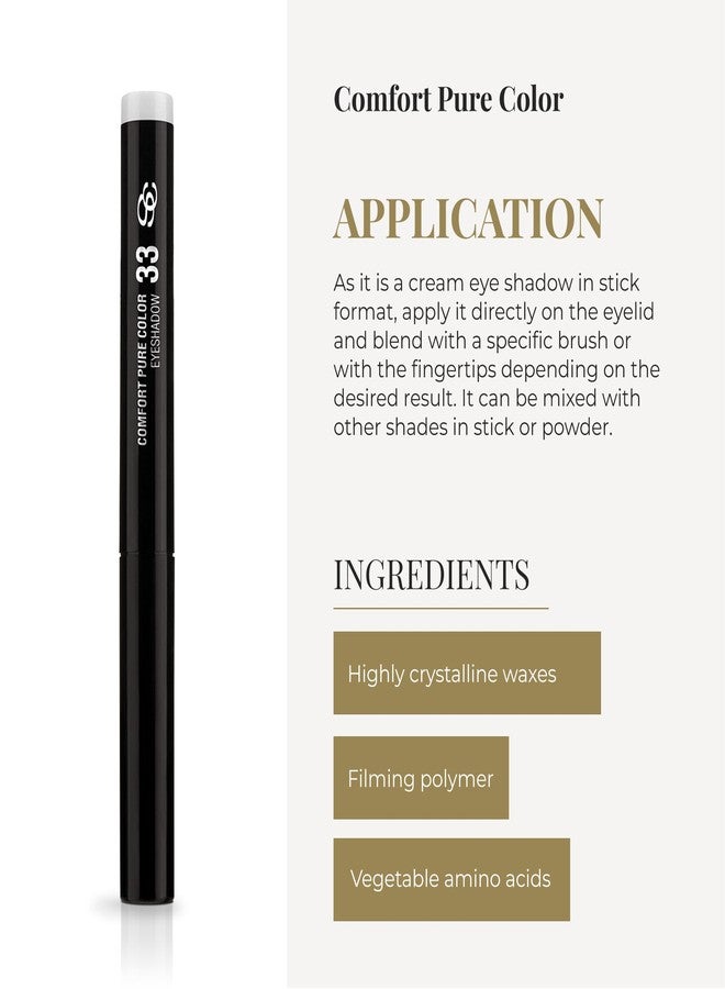 SALERM - Eyeshadow Stick - Comfort Pure Color Eyeshadow - 33 White - Creamy - Easy to Apply - Long-Lasting - Richly Pigmented - Image 4