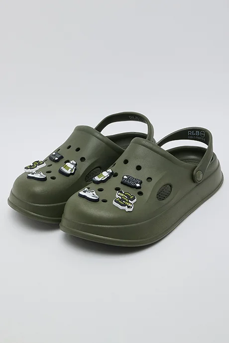 R&b Charm Detail Slingback Clogs