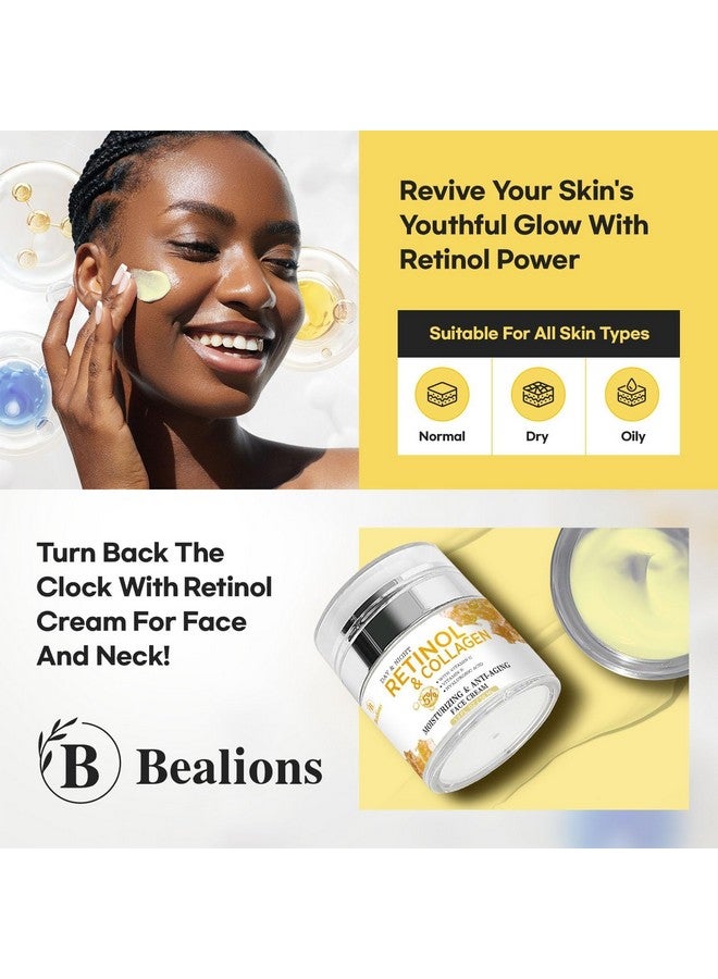 Bealions Retinol Cream Anti Aging for Face: Wrinkle Cream for Face Neck with Collagen Hyaluronic Acid - Night Moisturizer for Men Women - Facial Skin Care with Vacuum Pump for Exact Dosage - Image 5
