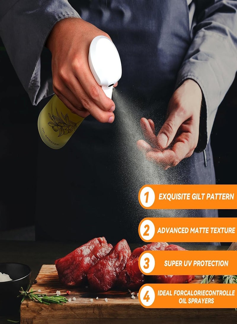 Oil Sprayer for Cooking -200ml Glass Olive Oil Sprayer - Oil Sprayer - Continuous Spray With Portion Control - Cooking Sprayer - Oil Spray Bottle - Kitchen Gadgets for Air Fryer, Salad, Cooking  - Image 5
