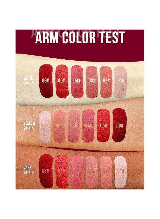SWETIYOU - SWETIYOU Matte Liquid Lipstick Makeup Set, 3Pcs Long Lasting Smudge Proof Lip Gloss Set, High Pigmented Velvety Nude Red Lip Stain Lip Makeup Gift Sets for Girls and Women - Image 1