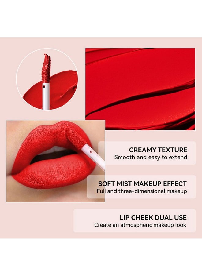SWETIYOU - SWETIYOU Matte Liquid Lipstick Makeup Set, 3Pcs Long Lasting Smudge Proof Lip Gloss Set, High Pigmented Velvety Nude Red Lip Stain Lip Makeup Gift Sets for Girls and Women - Image 1