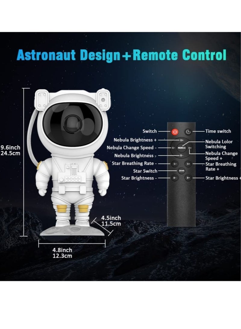 Kids Star Projector Night Light Ksera Astronaut LED Projection Lamp for Bedroom, Starry Night Light Projector with Timer, Remote Control and 360°Adjustable Head Angle - Image 4