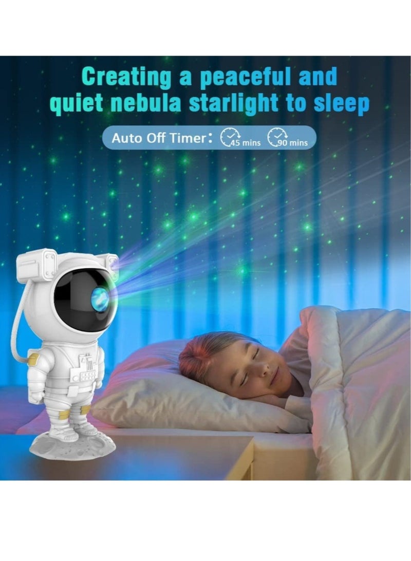 Kids Star Projector Night Light Ksera Astronaut LED Projection Lamp for Bedroom, Starry Night Light Projector with Timer, Remote Control and 360°Adjustable Head Angle - Image 3