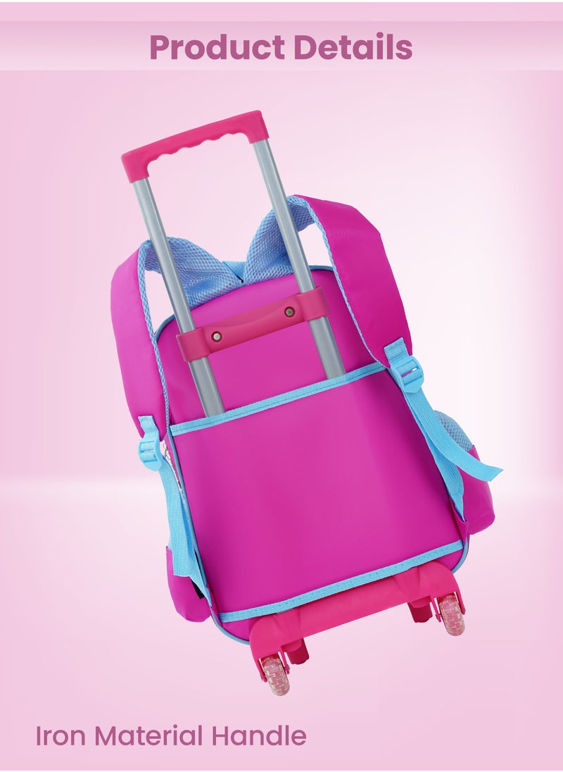 PARAJOHN - School Rolling backpack All in one Set of 3 (16 Inch), school bag set with Pencil case,lunch bag for boys and girls, back to school essential, trolley bag for school - Image 1