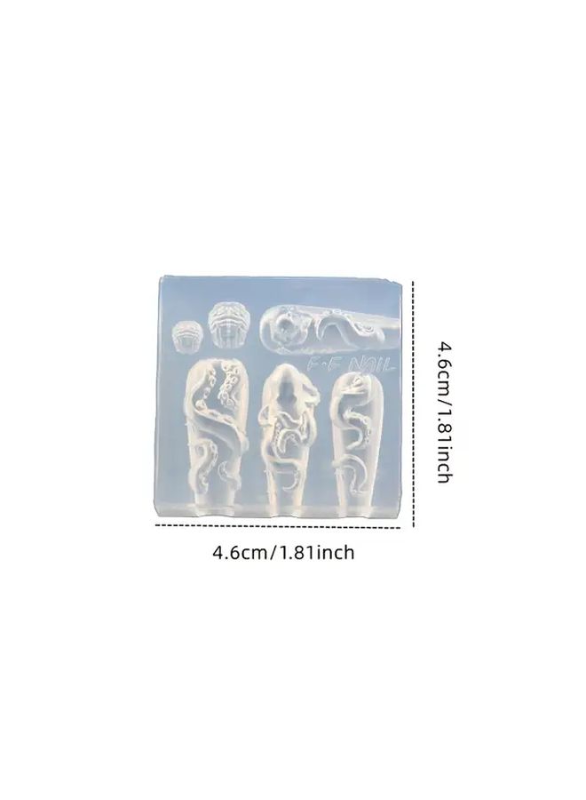 Octopus Tentacle Silicone Mold For Nail Art 3D Resin Casting Mold - Image 4