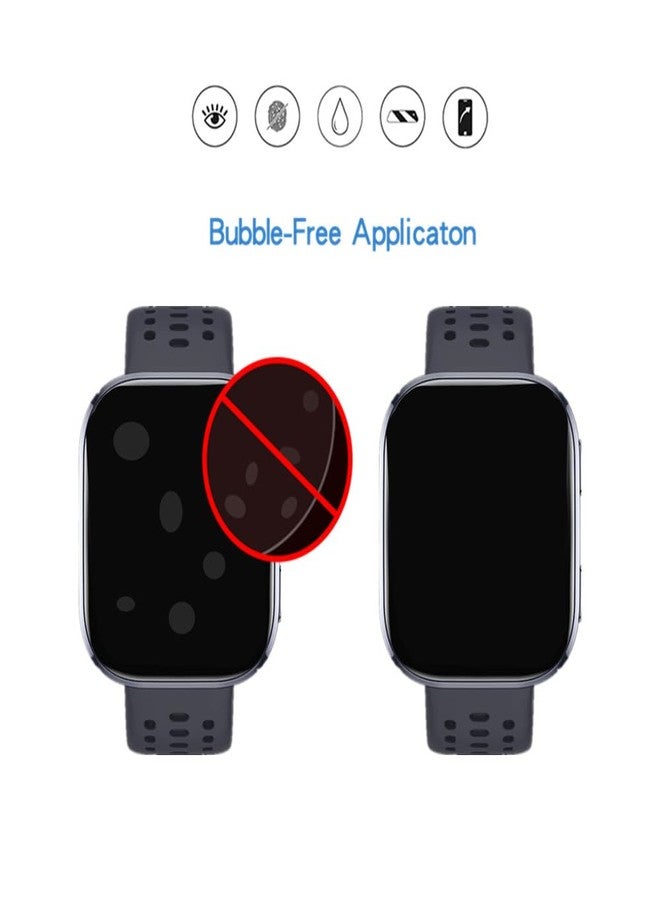 MIHENCE Screen Protector Compatible for Amazfit Bip 6 Smartwatch, 3D Full Screen Coverage PMMA Protective Film for Bip 6 Smart Watch (3 PCS) - Image 2