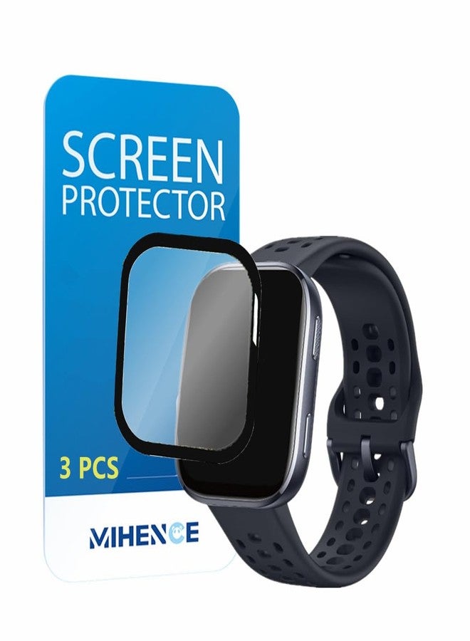 MIHENCE Screen Protector Compatible for Amazfit Bip 6 Smartwatch, 3D Full Screen Coverage PMMA Protective Film for Bip 6 Smart Watch (3 PCS) - Image 1
