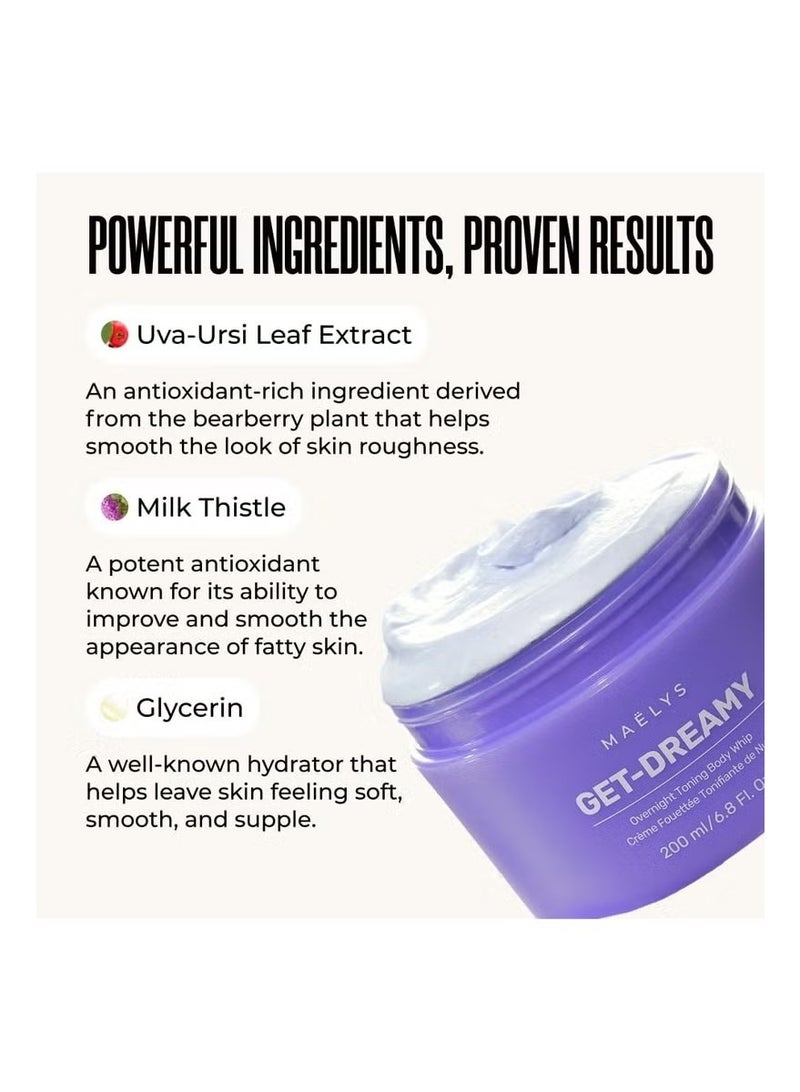 Maelys GET-DREAMY Overnight Toning Whip - Body Firming Whip That Works While You Sleep - Helps Target The Appearance Of Loose Skin On The Body - Image 2