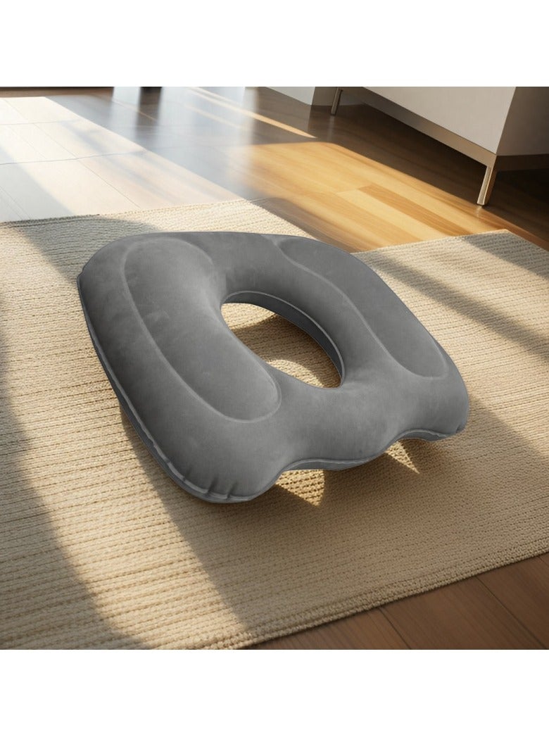 XiuWoo 2 in 1 Inflatable Donut Cushion Seat, Portable Butt Hemorrhoid Pillow, Seating Pad, Sleep Pillow, Donut Cushion, Travel Pillow - Image 2